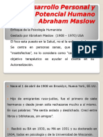Desarrollo Personal y Potencial Humano Abraham Maslow
