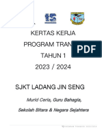 Kertas Kerja Program Transisi Tahun 1