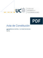 Acta de Constitución: Software de Control Y Automatización en RR - HH