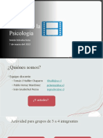 Historia de La Psicología: Sesión Introductoria 7 de Marzo Del 2022