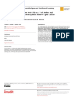 The Relationships Between Self-Efficacy, Task Value, and Self-Regulated Learning Strategies in Massive Open Online Courses