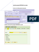 Execution of RFWT0010 For Vendor in SAP