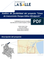Análisis de Factibilidad Del Proyecto "Línea de Transmisión Parque Eólico Windpeshi"