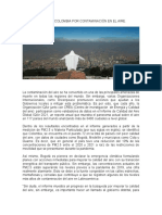 Noticia # 5 ALERTA EN COLOMBIA POR CONTAMINACIÓN EN EL AIRE