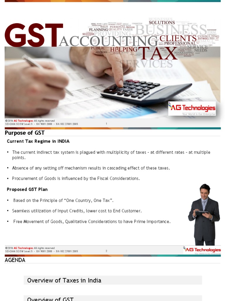Agt GST PDF Value Added Tax Taxes