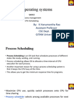 Operating Systems: By: K Hanumantha Rao Assistant Professor CSE Dept. GITAM University, Hyd