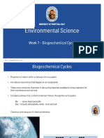 Week 7 Biogeochemical Cycles