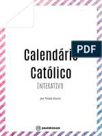 Calendário Católico Colorido Por Paula Souza-2