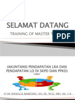 Selamat Datang: Training of Master Trainers