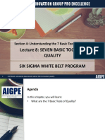 Lecture 8: Seven Basic Tools of Quality Six Sigma White Belt Program