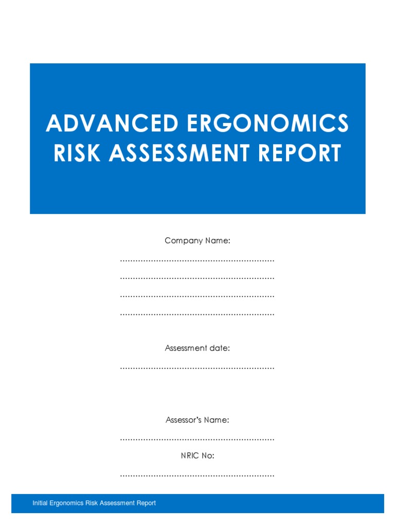 Advanced Ergonomics Risk Assessment Report | PDF | Anatomical Terms Of ...