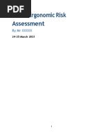 Initial Ergonomic Risk Assessment Report | PDF | Anatomical Terms Of ...