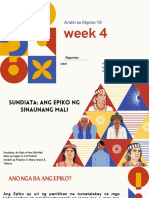 Aralin Sa Filipino 10: Week 4