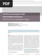 Machine Learning For Web Vulnerability Detection: The Case of Cross-Site Request Forgery