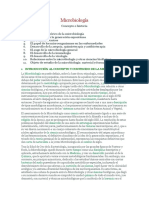 Microbiología: 1 Introducción Al Concepto Y Contenido de La Microbiología