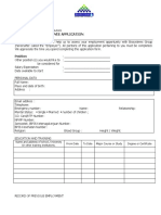 Employee Application Form