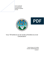 El Hombre Es Un Ser Social y El Hombre Es Un Ser Comunicativo