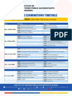 CPA, ATD, CTA May/June 2023 Exam Timetable