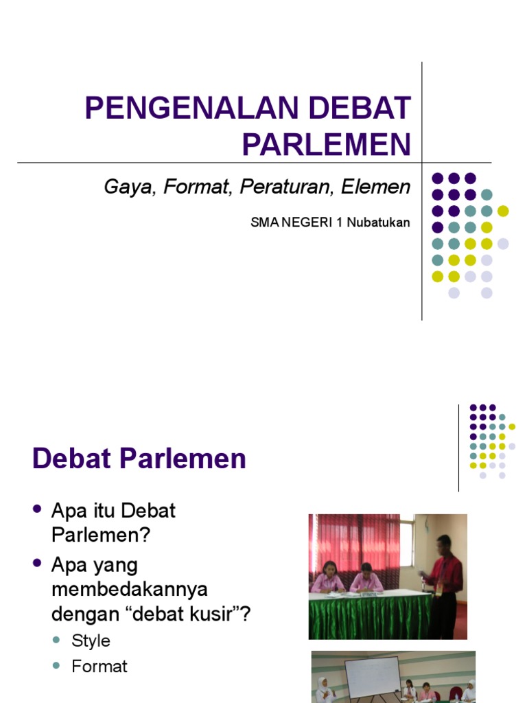 Pengenalan Debat Parlemen Asia | PDF | Kajian Bahasa Asing