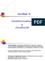Unidad 2: Constitucionalismo y Constitución