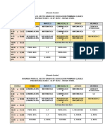 Horario Escolar