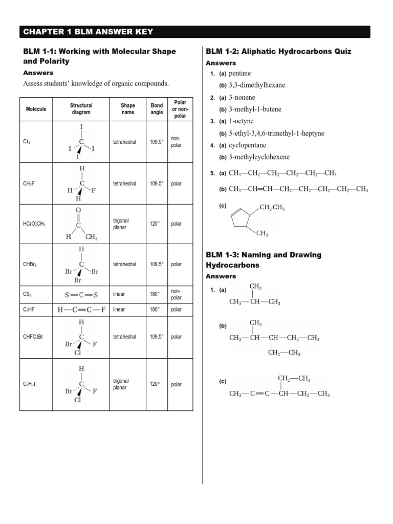 Answers To Chapter 1 Handouts