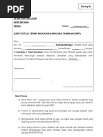 2 - Surat - Setuju - Terima - Menu Susu Dan RMT 2023 | PDF