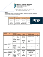 Plan Curricular Del Segundo Grado de Educación Primaria-2023