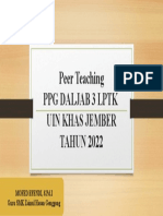 Peer Teaching PPG Daljab 3 LPTK Uin Khas Jember TAHUN 2022: Mofed Efendi, S.Pd.I Guru SMK Zainul Hasan Genggong