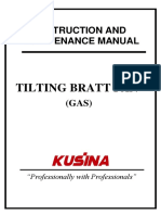 Tilting Bratt Pan Gas Instruction and Maintenance Manual