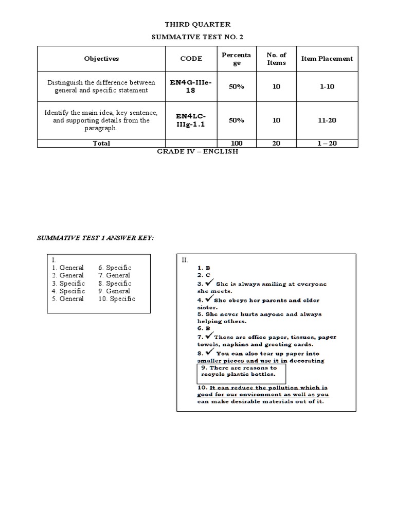 English4 Q3 St 2 Pdf Recycling Cognition