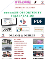 Business Opportunity Presentation: All Participants / Delegates