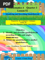 Detailed Lesson Plan in Mathematics IV 2020 | PDF | Rectangle | Triangle