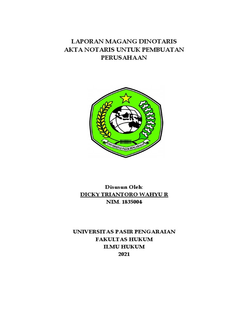 Cara Membuat Laporan Magang | PDF