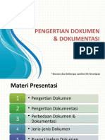 Pengertian Dokumen & Dokumentasi: Disusun Dari Beberapa sumber/UU Kearsipan