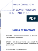 Forms of Construction Contract