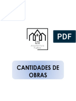 Cantidades de Obras