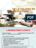 Gestión de calidad en laboratorio clínico