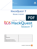 HackQuest 7 Round 1 Report Summary