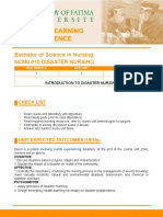 Rle Cu1 Introduction To Disaster Nursing