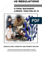 Agricultural Machinery Servicing (4-Wheel Tractor) NC Iii: Agriculture, Forestry and Fishery Sector