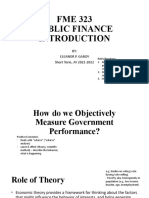 FME 323 Public Finance: BY: Eleanor P. Garoy Short Term, AY 2021-2022