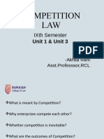 Competition Law: Ixth Semester