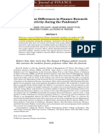 The Journal of Finance - 2021 - BARBER - What Explains Differences in Finance Research Productivity During The Pandemic