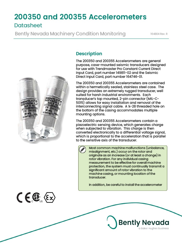 and 200355 Accelerometers Datasheet - 164804 | PDF | Electricity ...