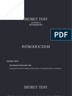 Detecting Proteins with the Biuret Test