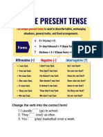 Verb Forms and Present Continuous Practice