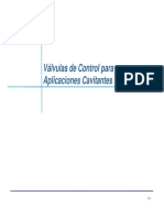 Válvulas de Control para Aplicaciones Cavitantes