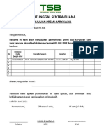 Form Pengajuan Premi Tetap