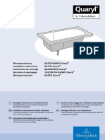 Vub XX Quaryl Bathtubs Installation Manual